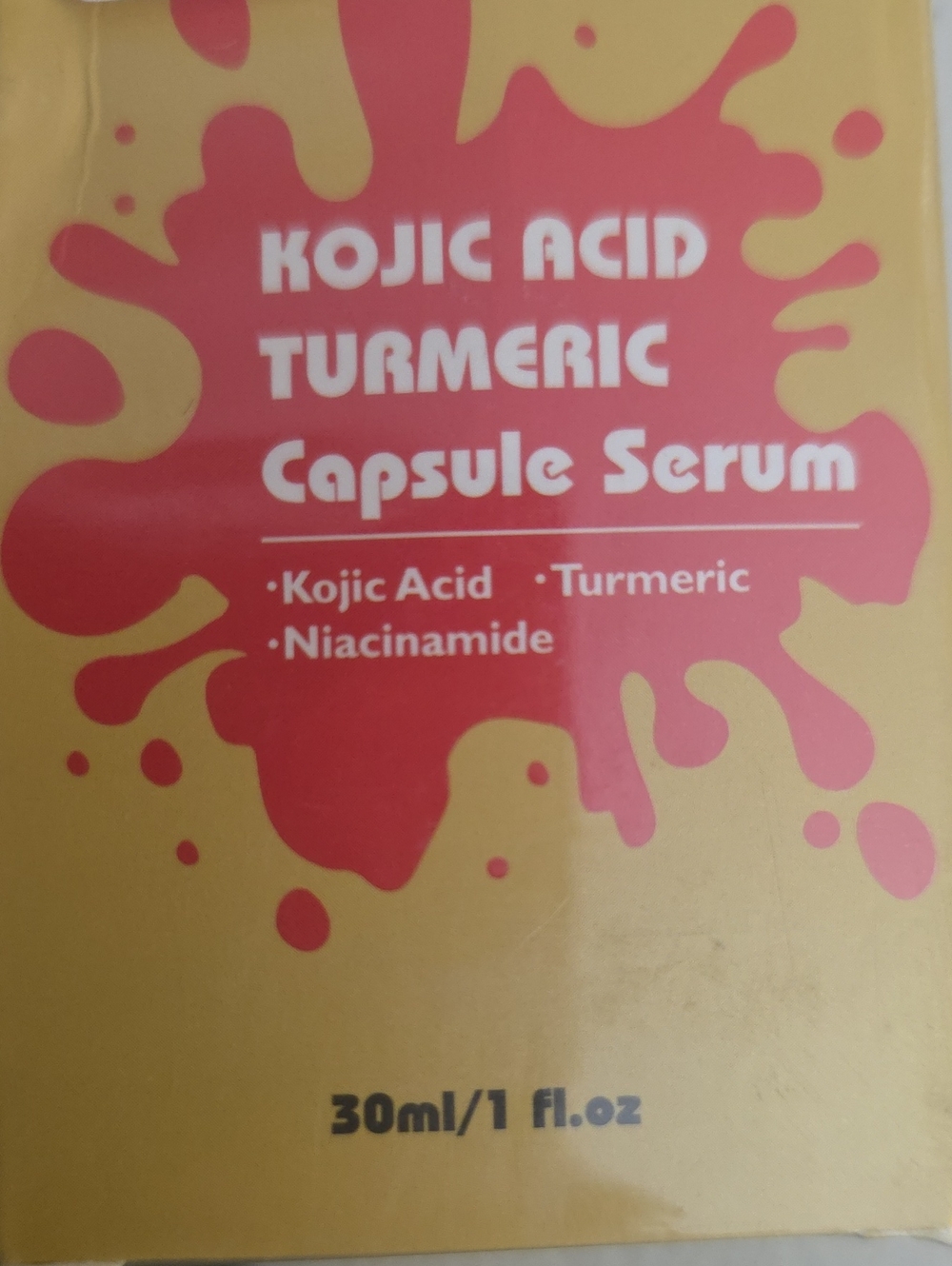 Kojic Acid Turmeric Capsule Serum — Yellow Brightening Serum